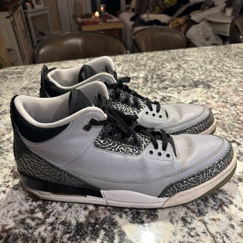 Jordan Grey black and white athletic sneaker 16